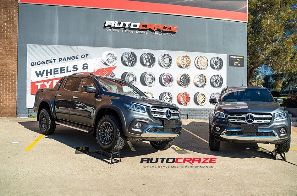 MERCEDES X CLASS REBEL ANTHRACITE CENTER W BLACK LIP